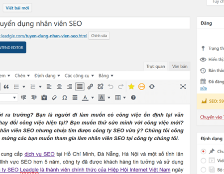 Cách đưa tin tuyển dụng lên Google việc làm